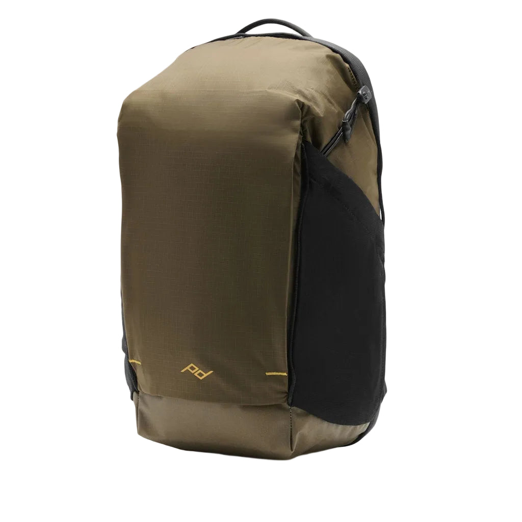 Peak Design Outdoor Backpack Zip 18L in Kelp — angle view 2 # color_Kelp
