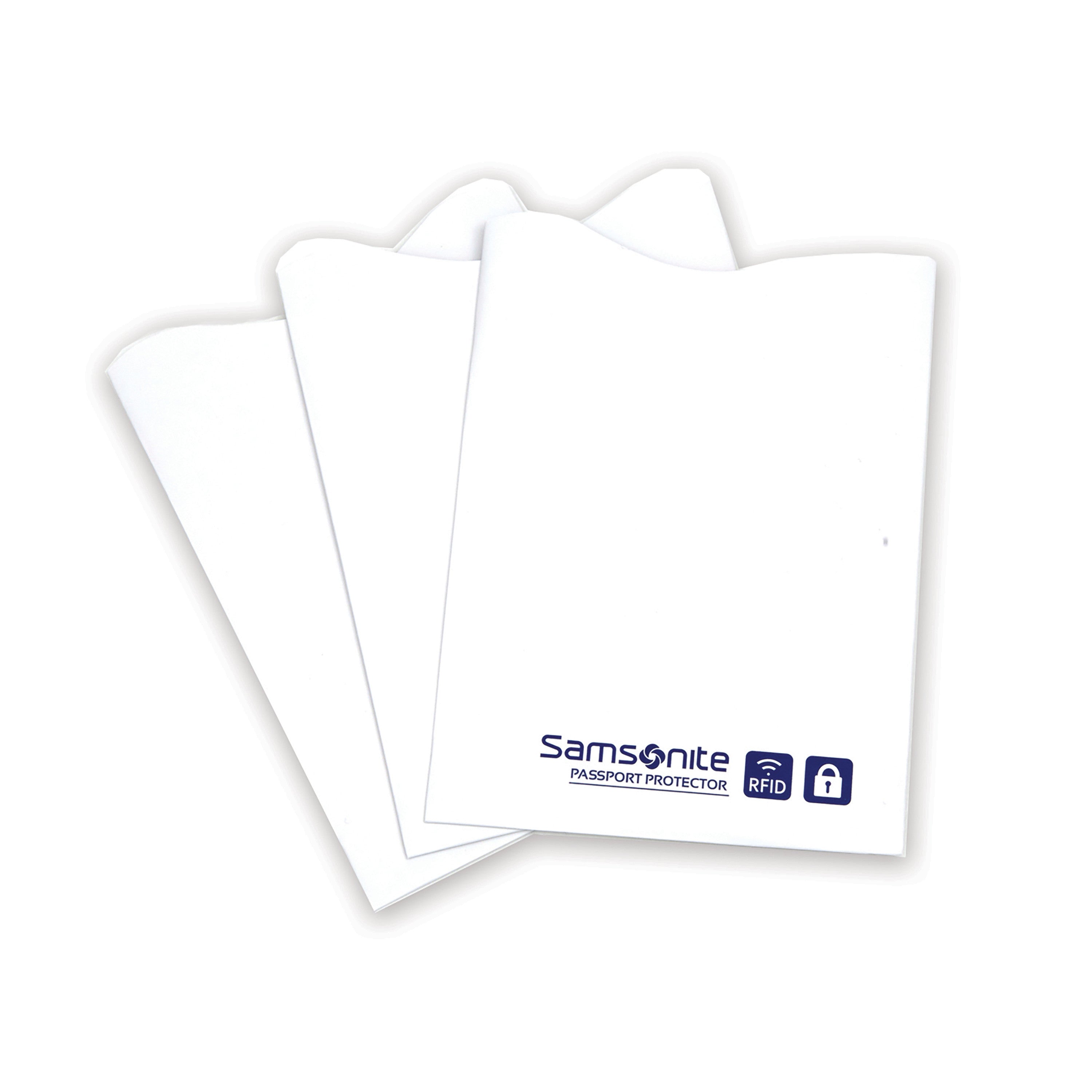 Samsonite RFID Credit Card Sleeves (3 Pack) - White