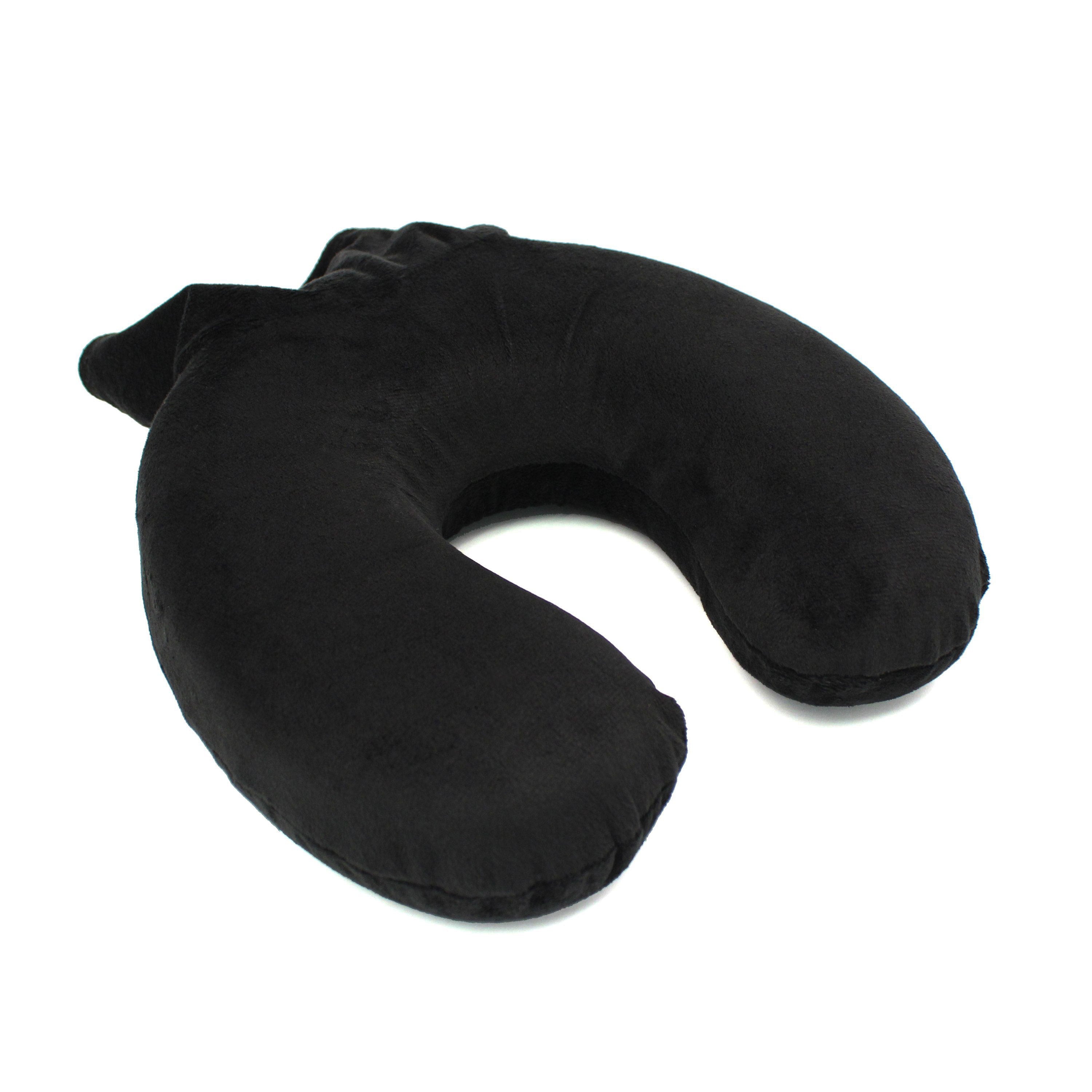 Samsonite Memory Foam Pillow with Pouch - Black