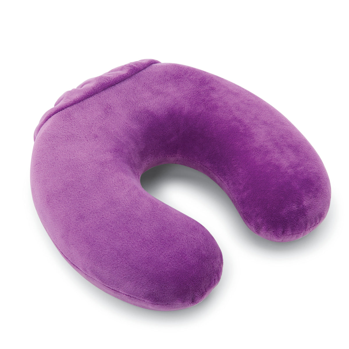 Samsonite Memory Foam Pillow with Pouch in Ultraviolet — front view # color_Ultraviolet