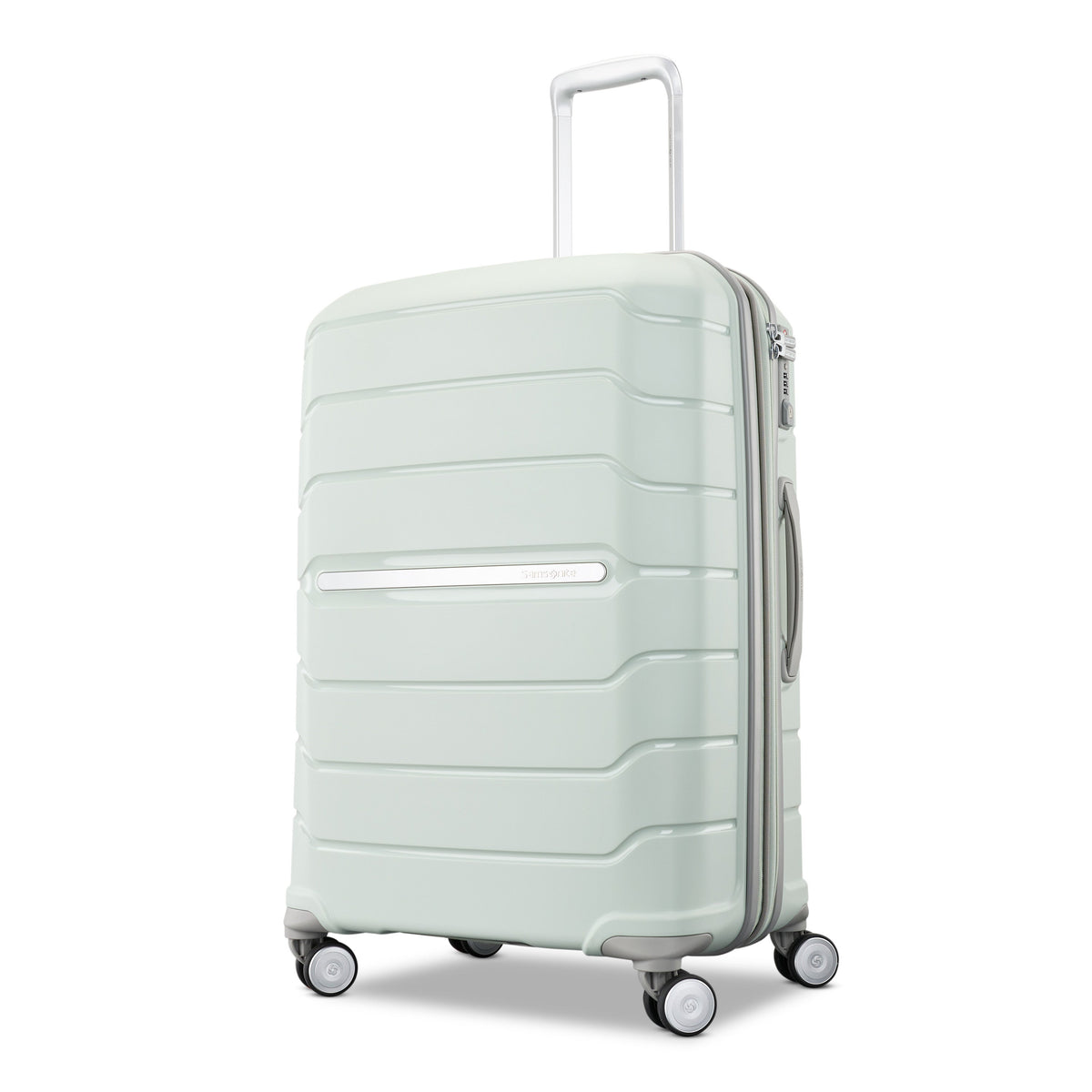 Samsonite Freeform 24" Spinner in Sage — front view