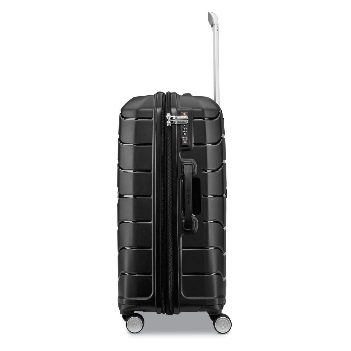 Samsonite Freeform 24" Spinner in Black — side view