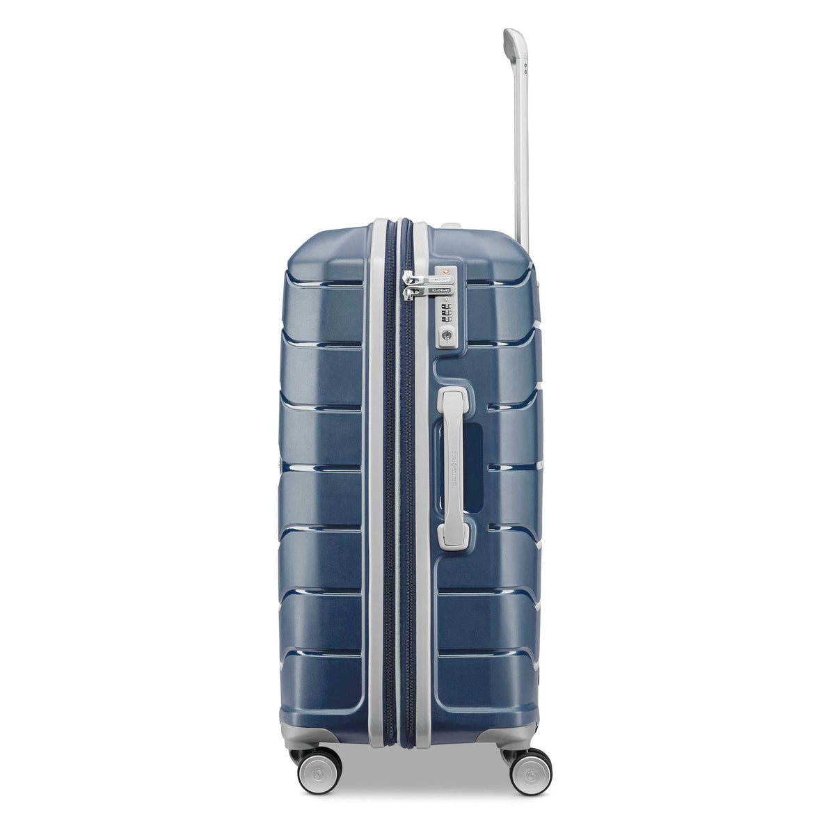 Samsonite Freeform 24" Spinner in Navy — side view