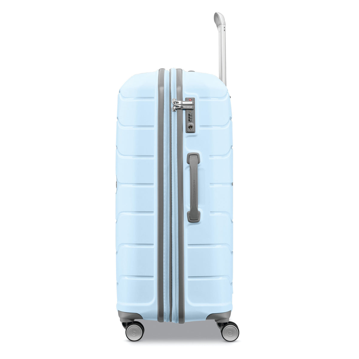 Samsonite Freeform 28" Spinner in Sky Blue — side view