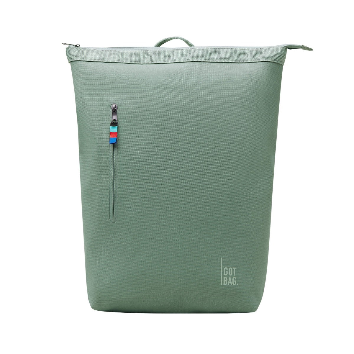 GotBag No! Rolltop Backpack (Sustainable) in Reef — front view 2