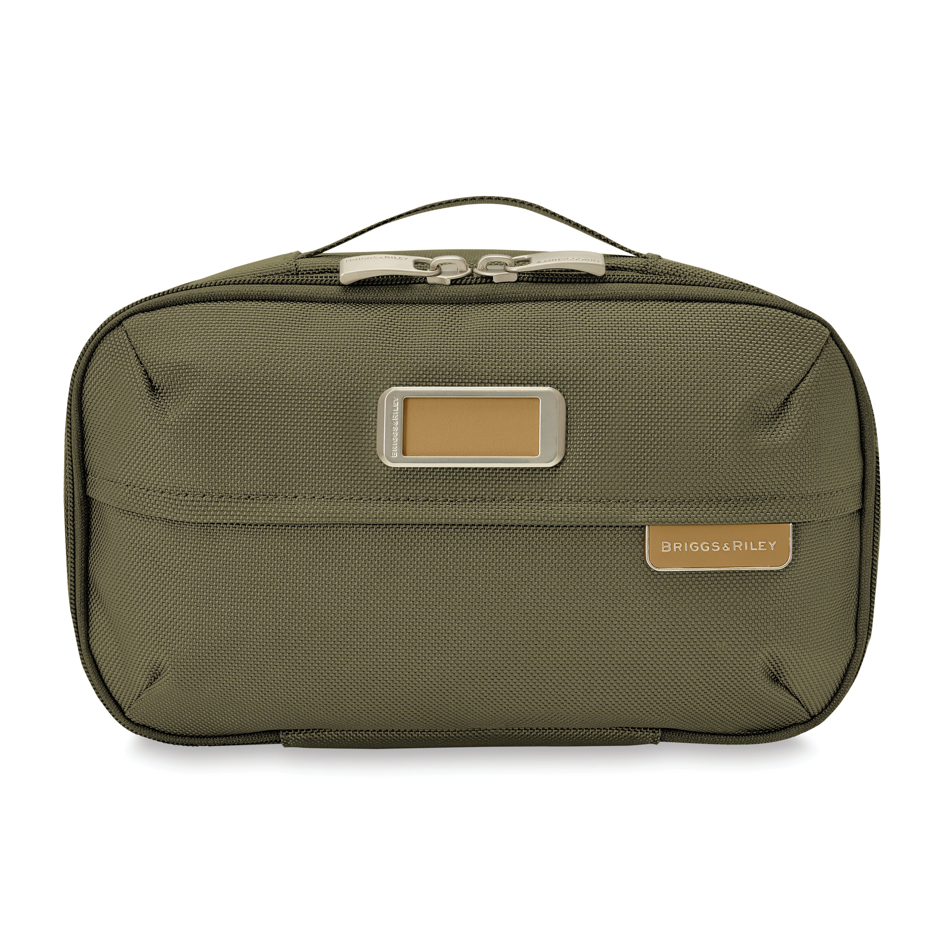 Briggs & Riley Baseline Expandable Essentials Kit in Olive — front view # color_Olive