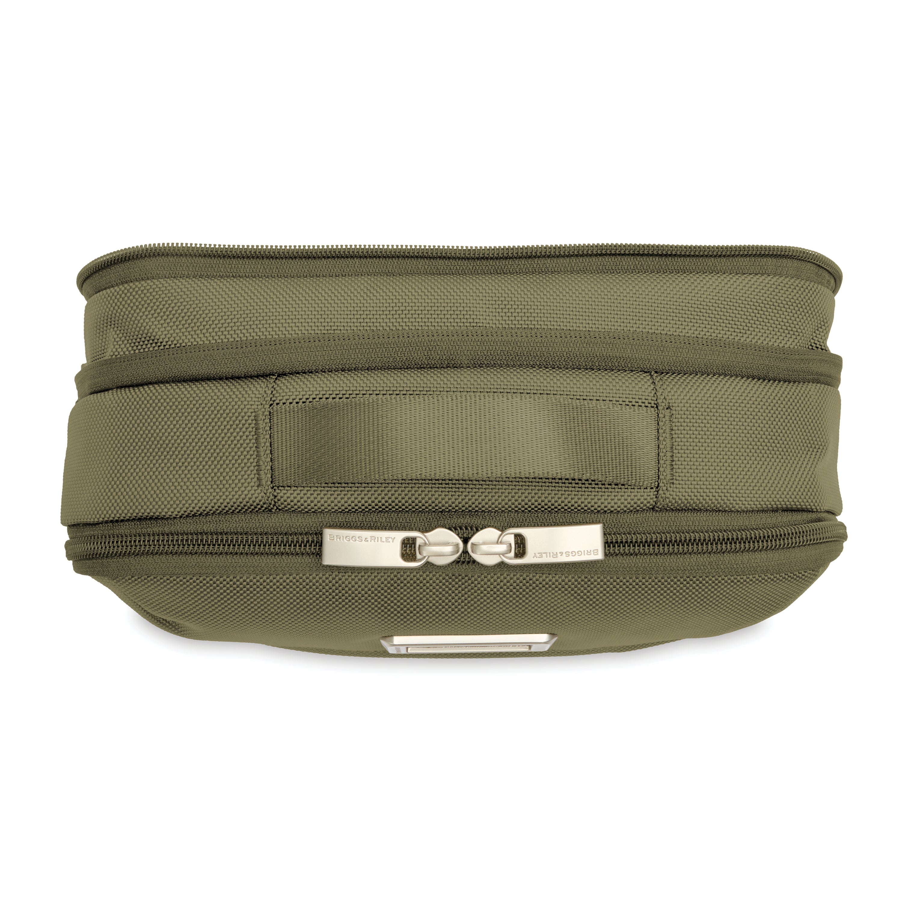 Briggs & Riley Baseline Expandable Essentials Kit in Olive — top view # color_Olive