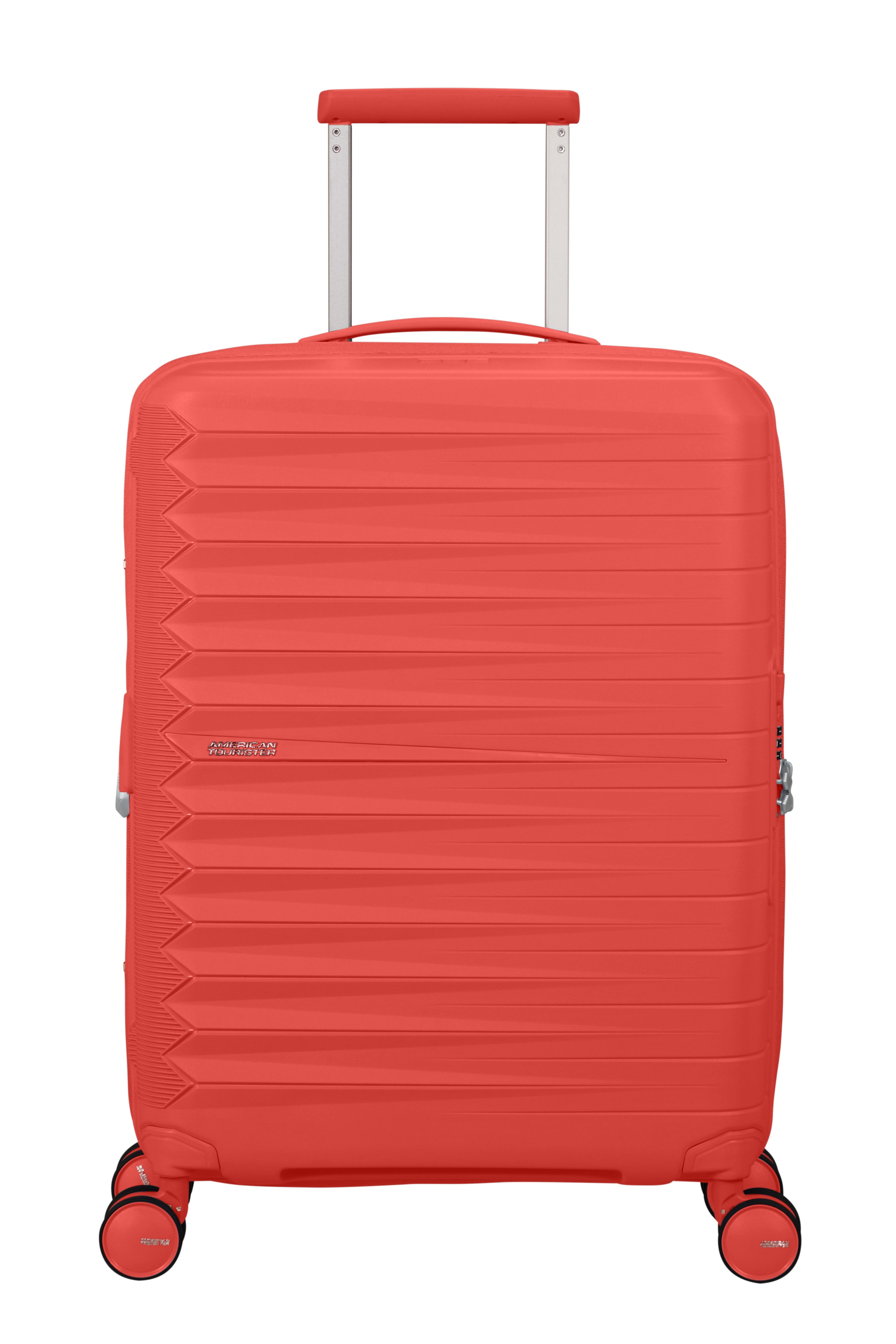 American Tourister FastForward Expandable Carry-On Spinner (20-inch) - SUNSET CORAL