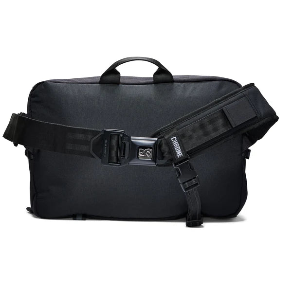 Chrome Industries Kadet Max 15L sling bag – black, front view