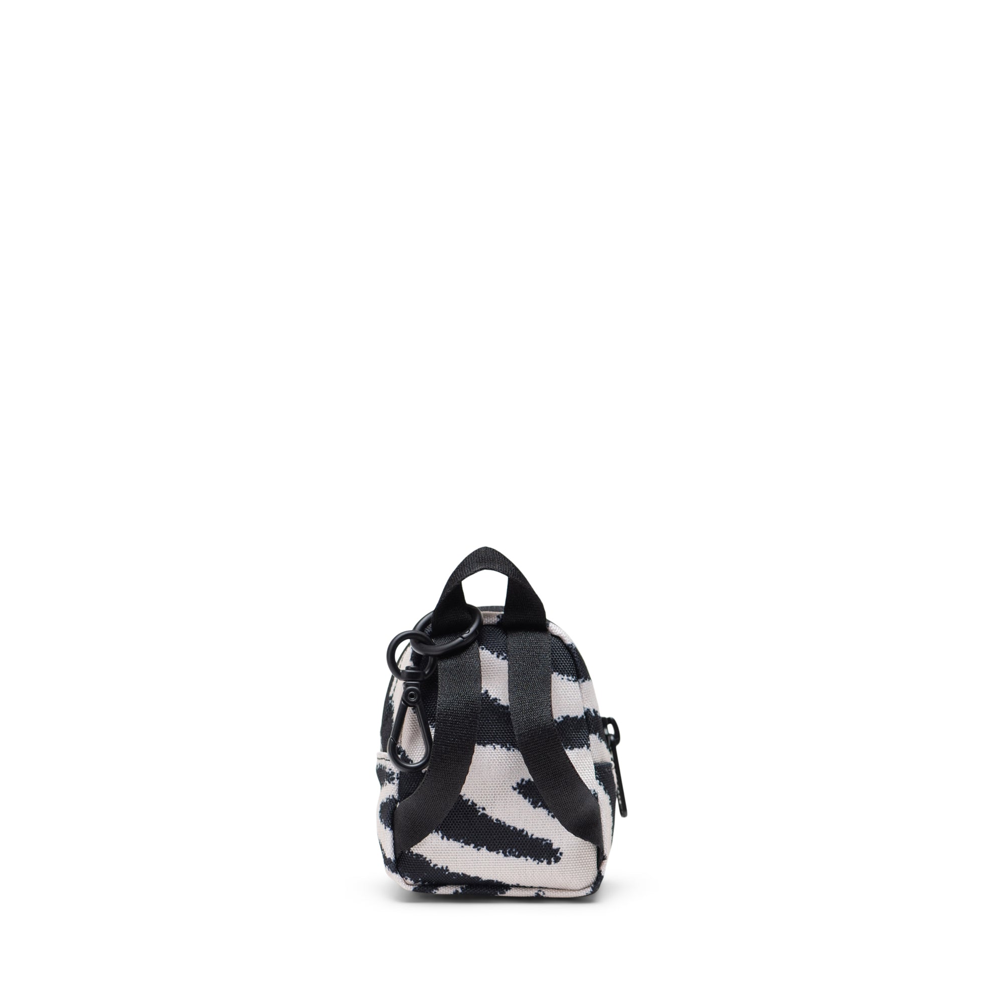 Herschel Classic Backpack Bag Charm in Zebra — back view