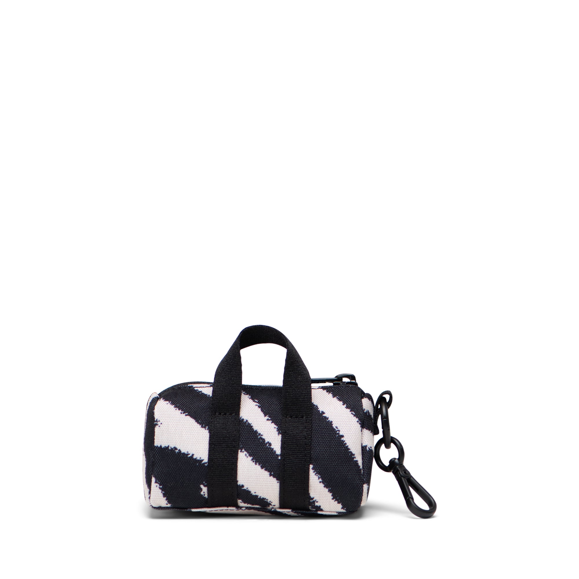 Herschel Novel Duffle Bag Charm in Zebra — back view