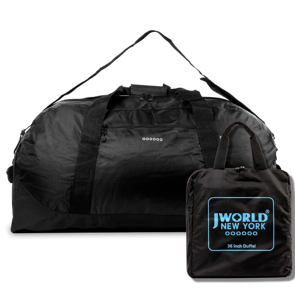 J World Lawrence Sport Duffel Bags in Black 36" — front view