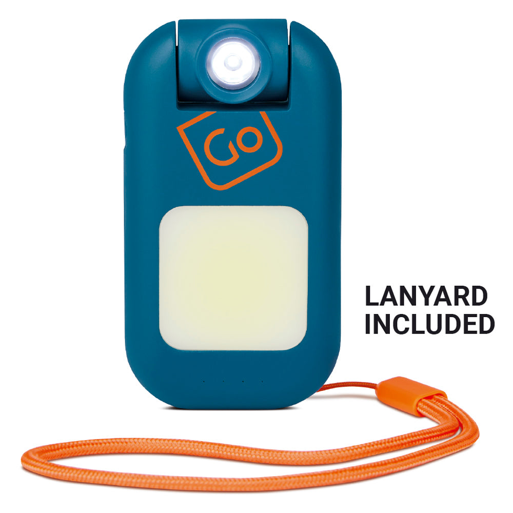 Go Travel Floodlight Wearable Torch in Blue — angle view 3