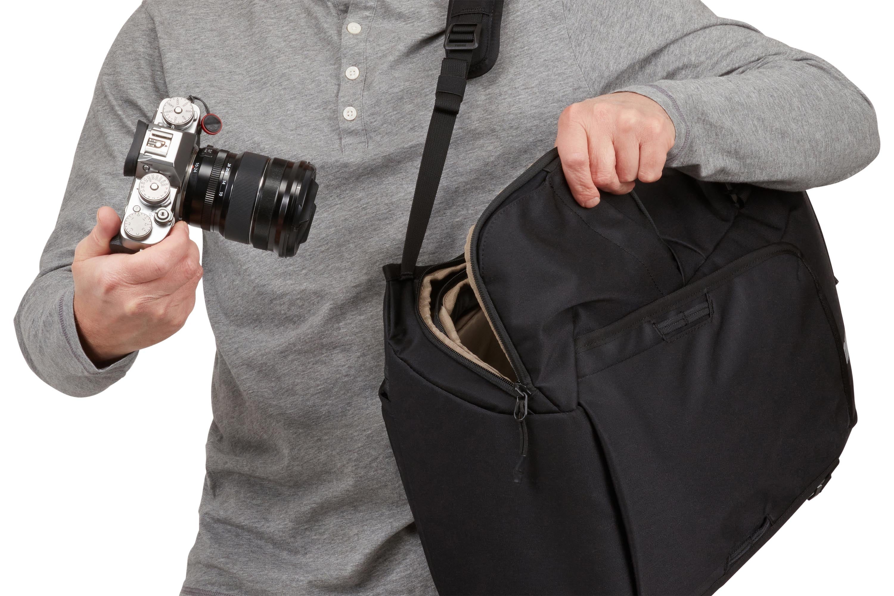 Thule Covert DSLR Backpack 24L in Black — lifestyle 2 # color_Black