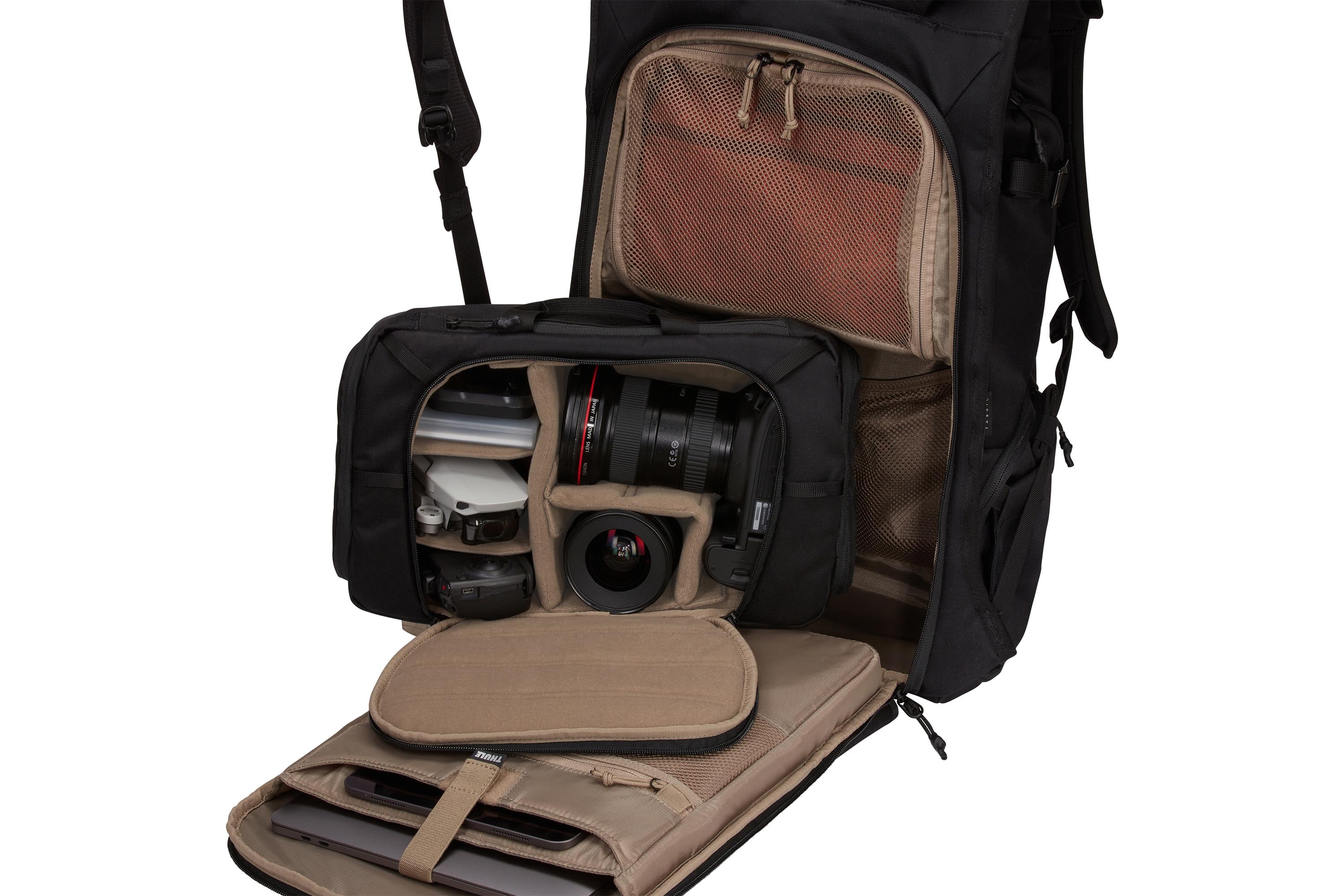 Thule Covert DSLR Backpack 32L in Black — interior view 2 # color_Black