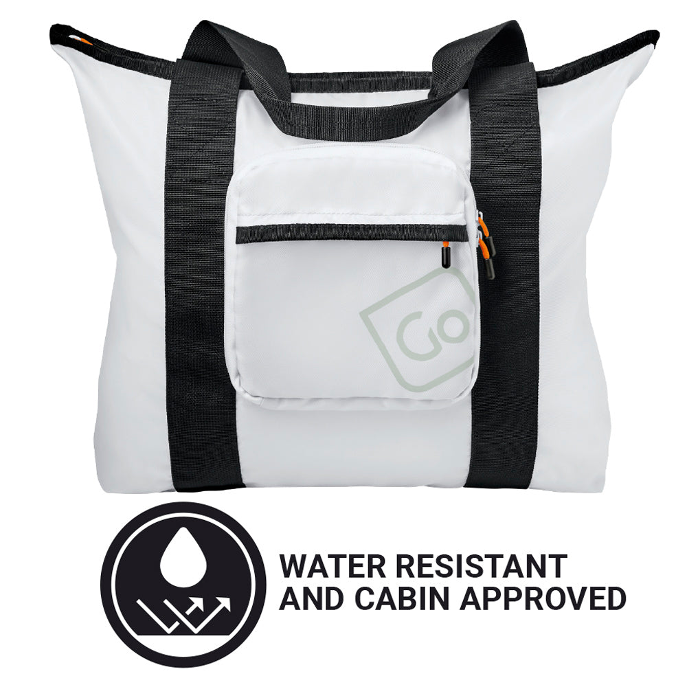Go Travel Lightweight Foldaway Tote Bag in Grey — folded