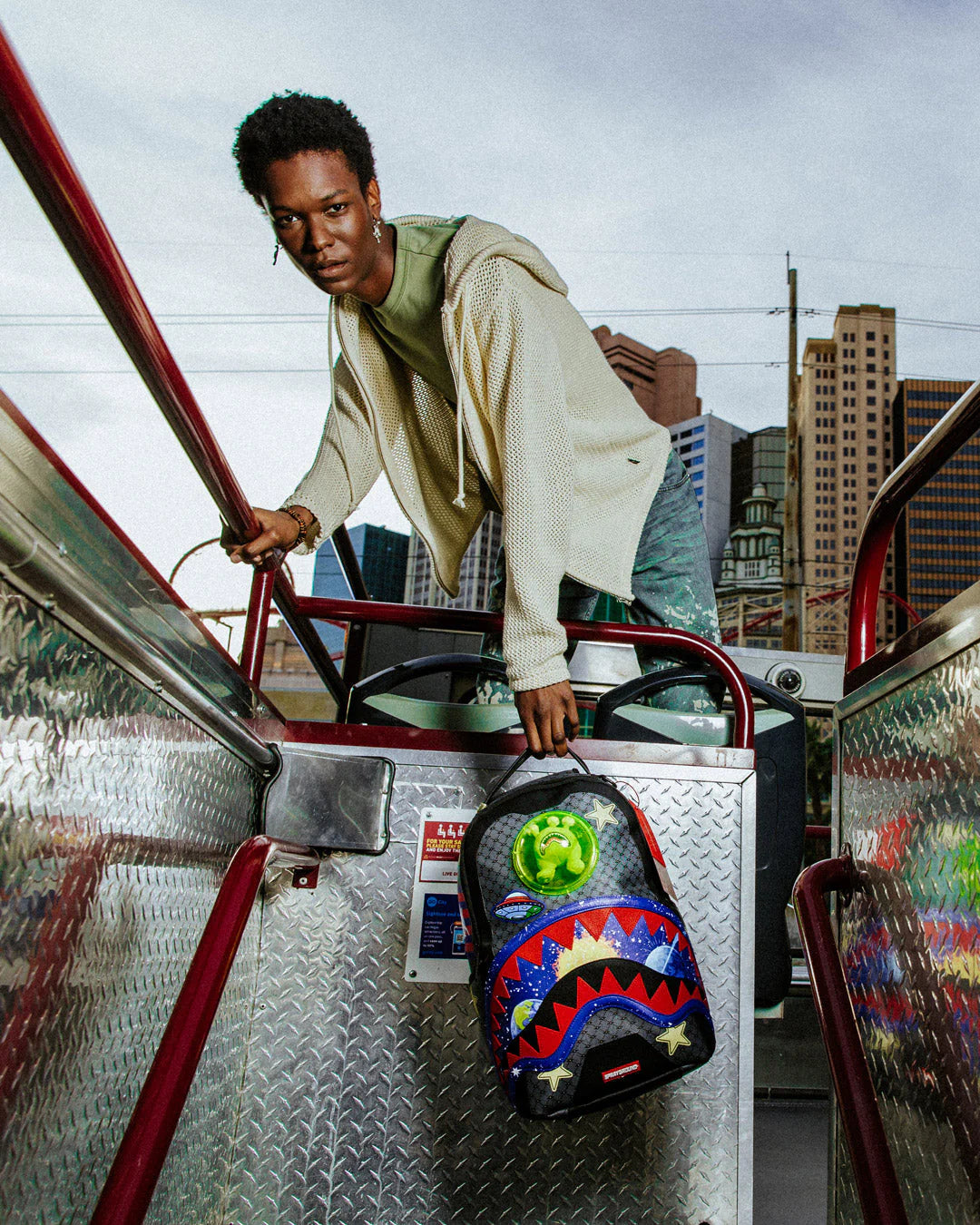 Sprayground Alien Zzzaddy Backpack, view 12