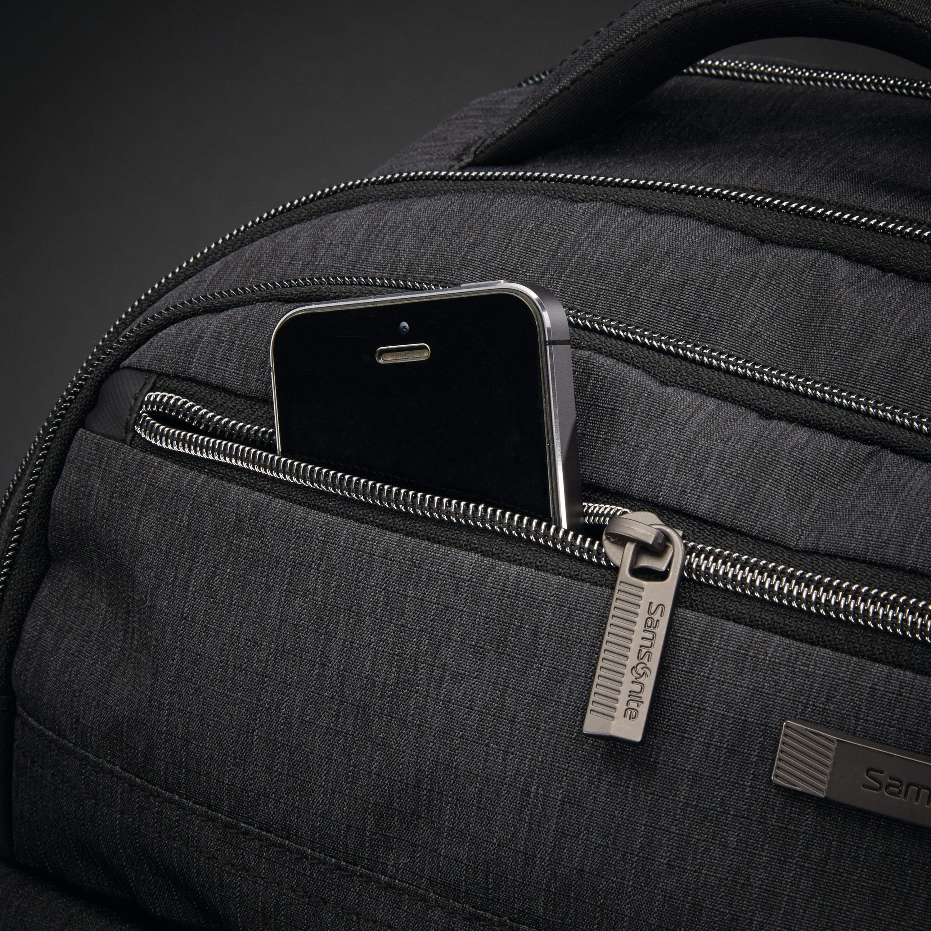 Samsonite Modern Utility Double Shot Backpack - Charcoal Heather/Charcoal