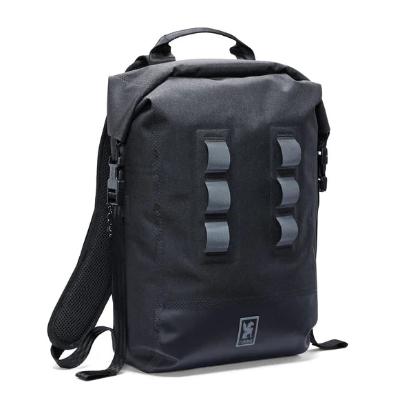 Chrome Industries Urban Ex Rolltop 20L backpack – black, front view