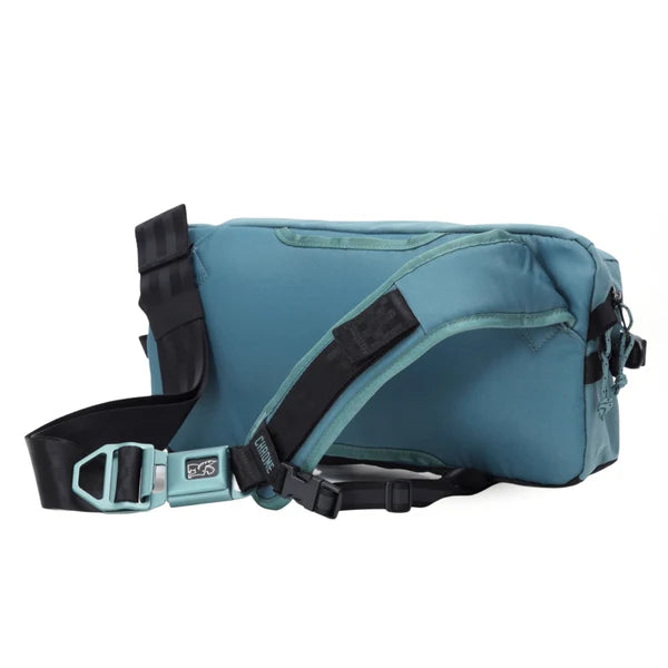 Chrome Industries Kadet 9L sling bag – olive green, rear view