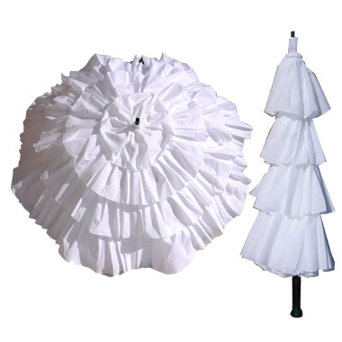 Vista 9104 Christmas Tree Umbrella in White — front view # color_White