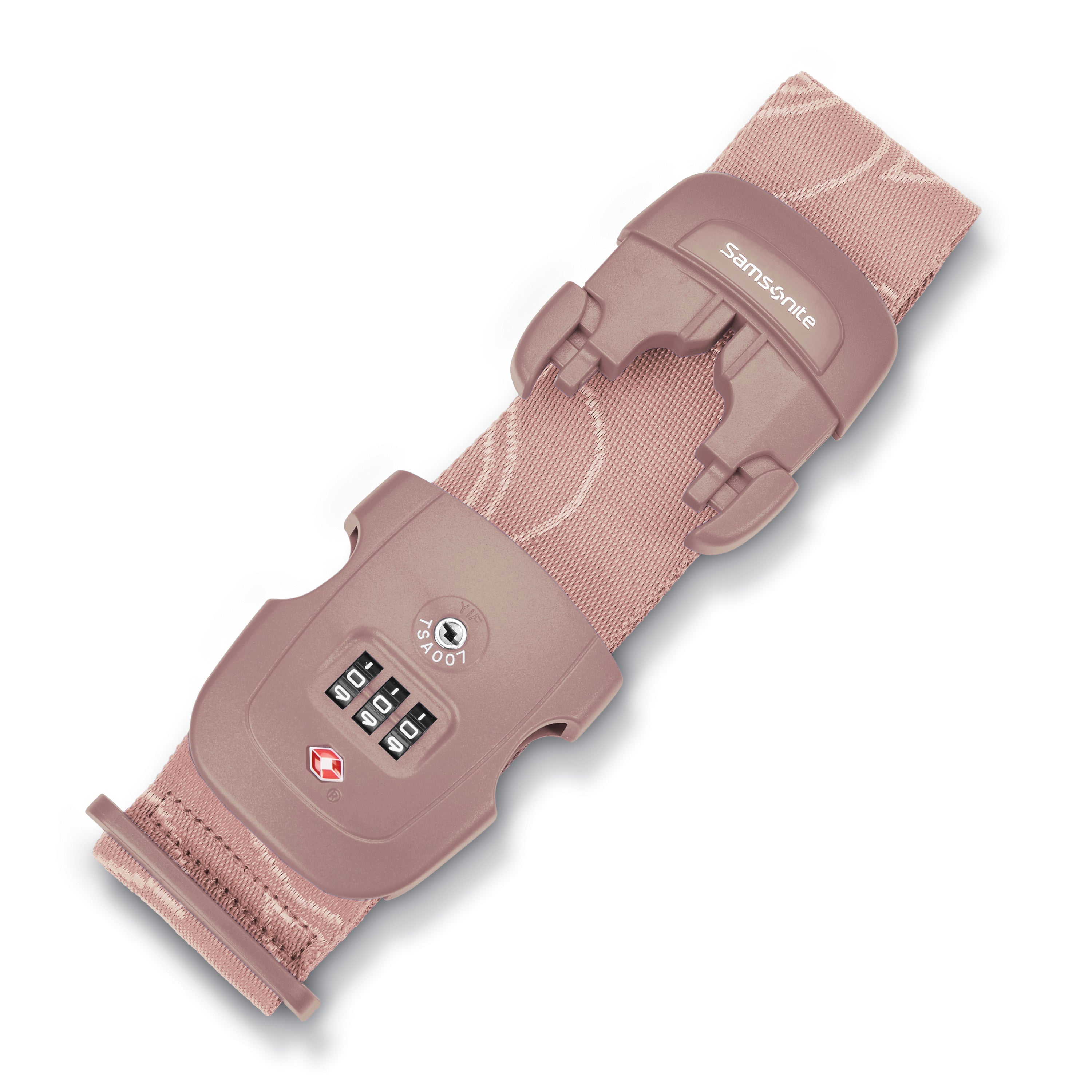 Samsonite 3 Dial Travel Sentry Combination Luggage Strap - Dusty Rose