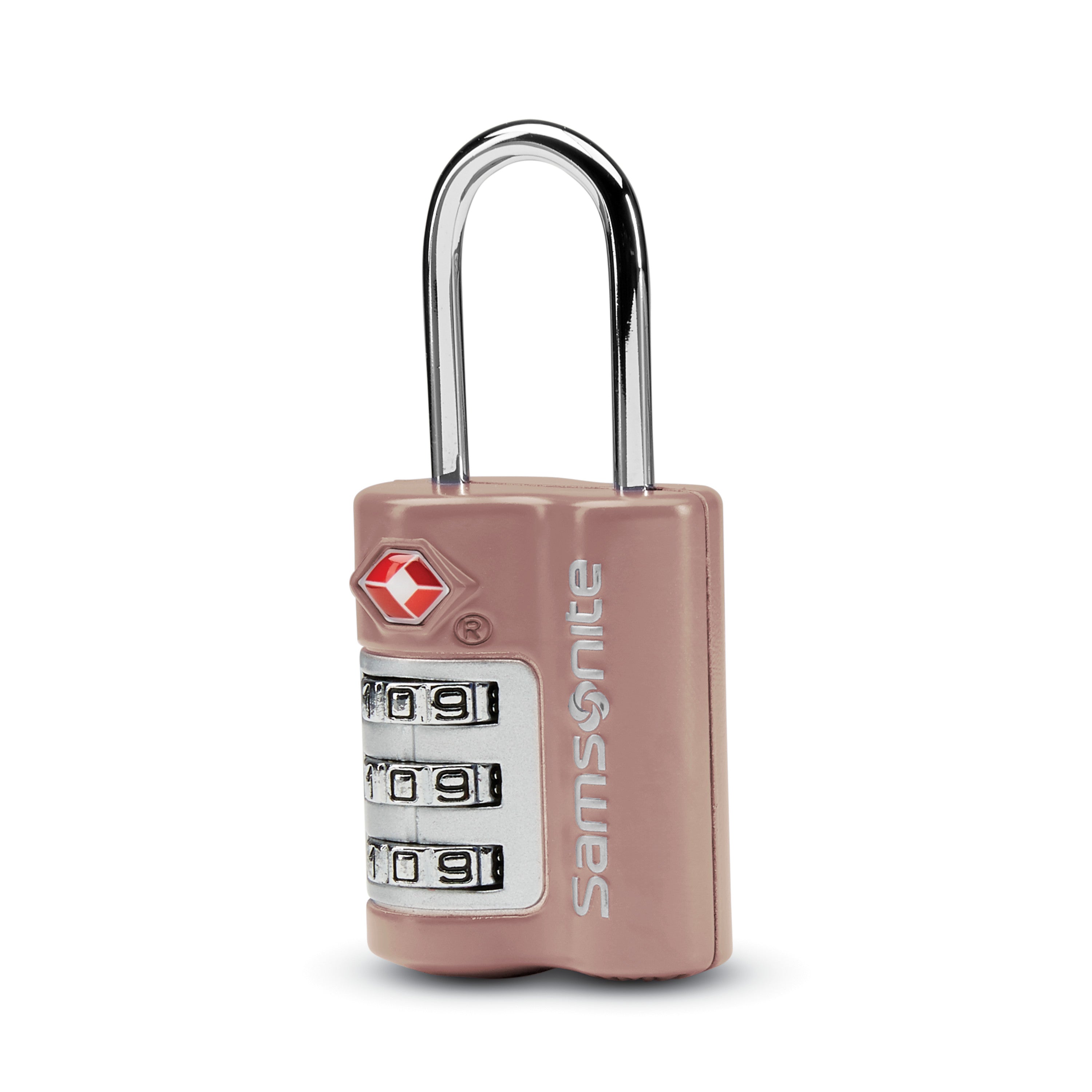 Samsonite 3 Dial Travel Sentry Combination Lock - Dusty Rose