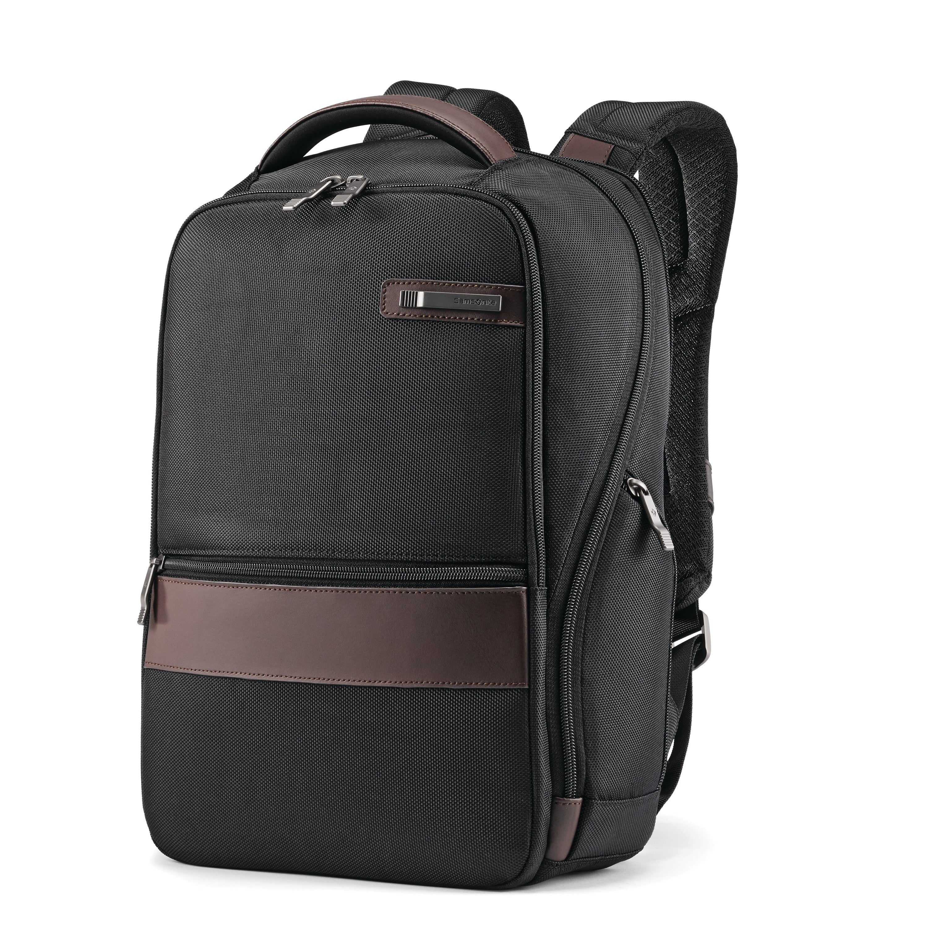 Samsonite Kombi Small Backpack – black/brown, front view