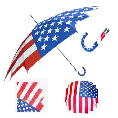 Vista 9300 US Flag Umbrella in American Flag — front view