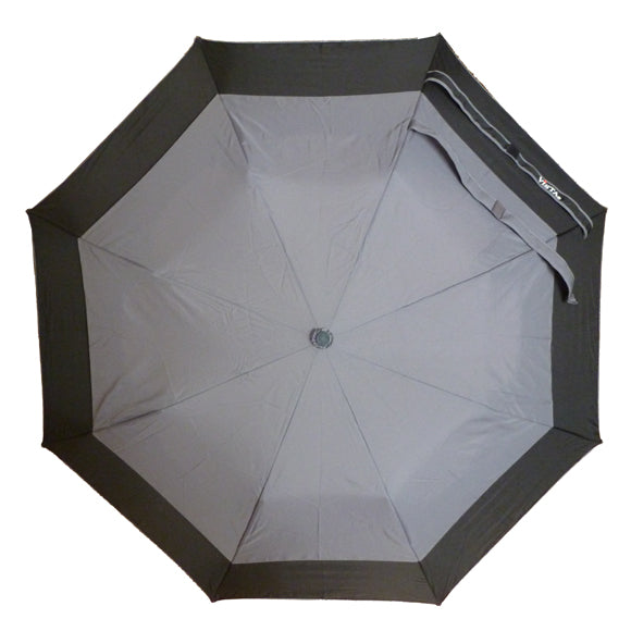 Vista 9505 Dallas Double Canopy Automatic Folding Umbrella in Black — interior view