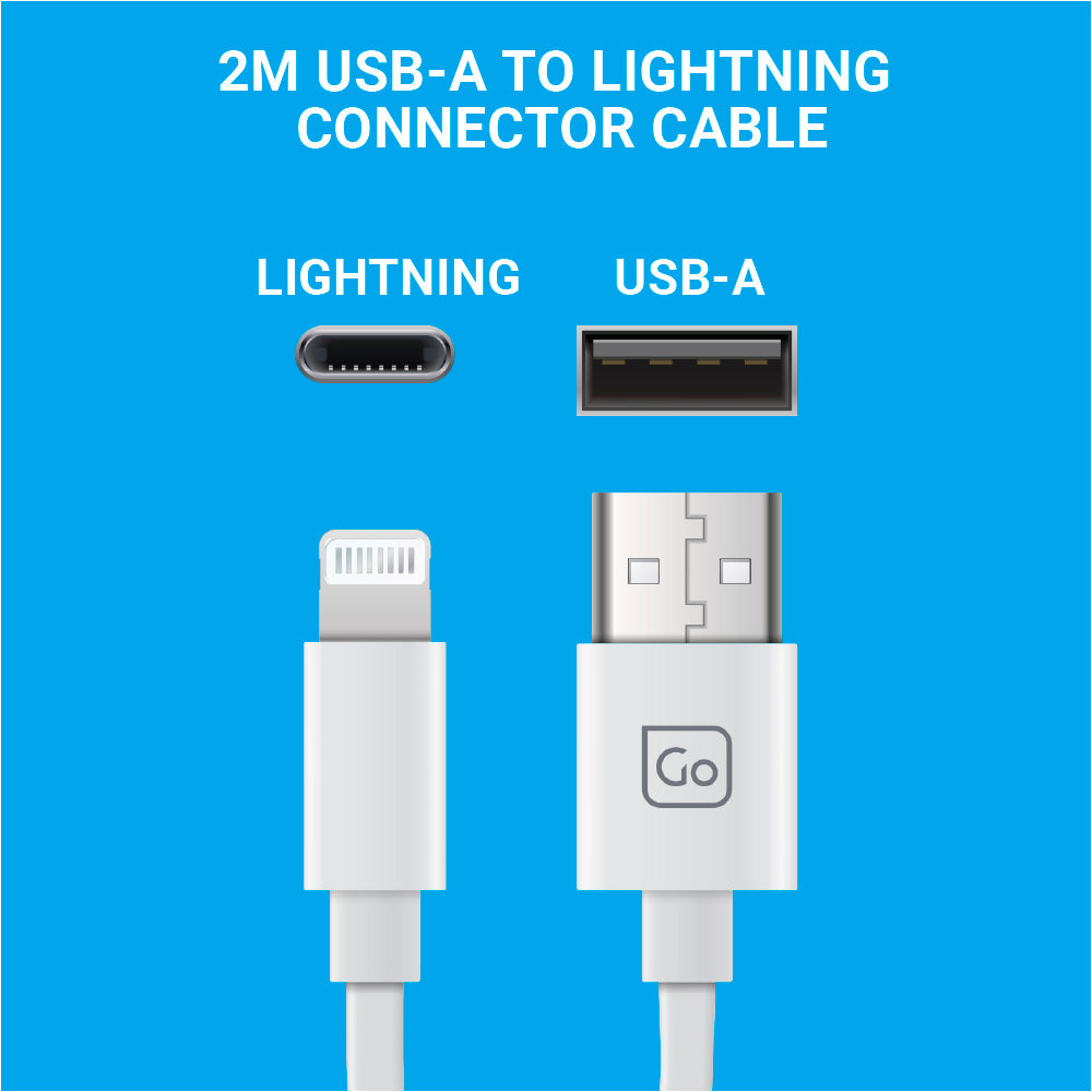Go Travel Lightning Connector Cable 2M – connector detail