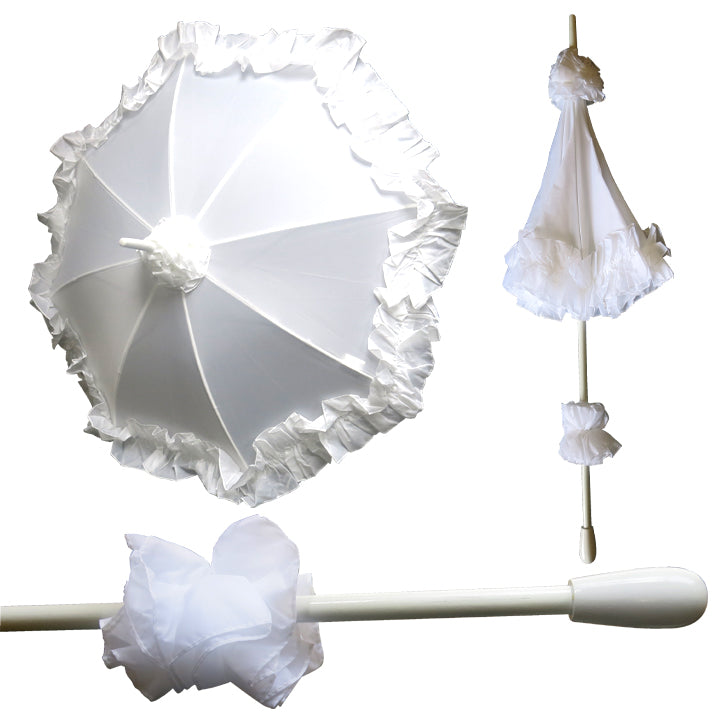 Vista 9905 Drama Umbrella in White — front view