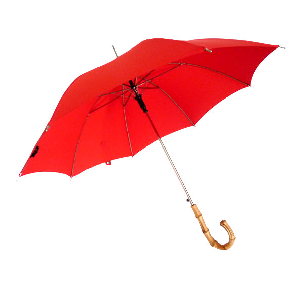 Vista 9911 Bamboo Umbrella in Red — front view # color_Red