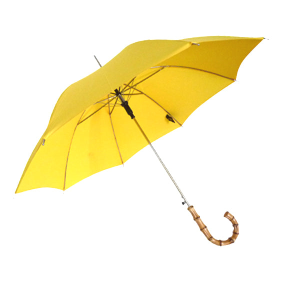 Vista 9911 Bamboo Umbrella in Yellow — front view # color_Yellow