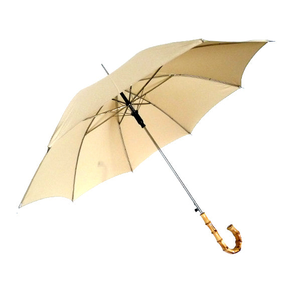 Vista 9911 Bamboo Umbrella in Khaki — front view # color_Khaki