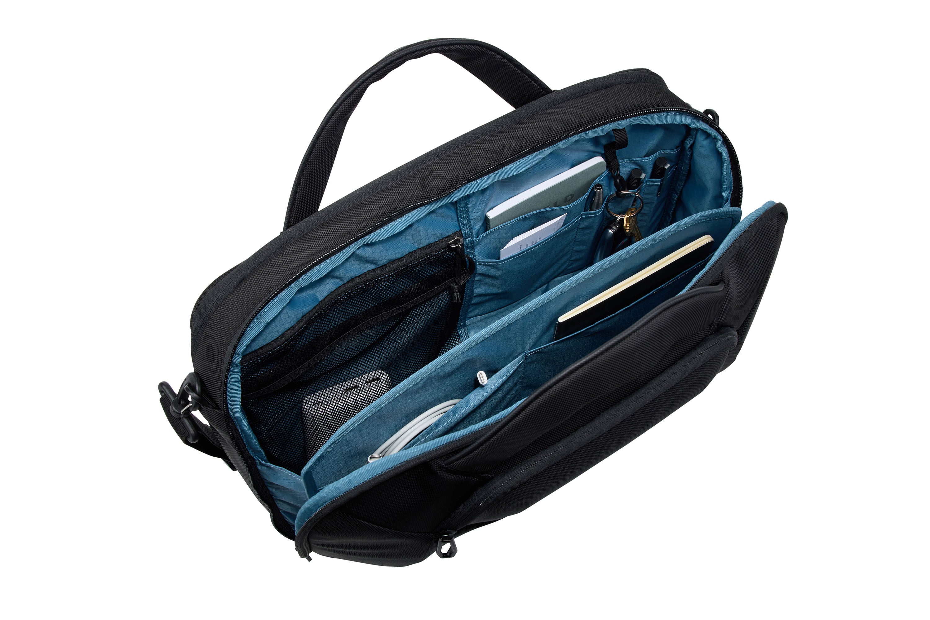 Thule Accent Briefcase 17L in Black — interior view 4 # color_Black