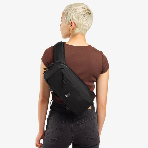 Chrome Industries Mini Kadet 5L sling bag – olive green, rear view