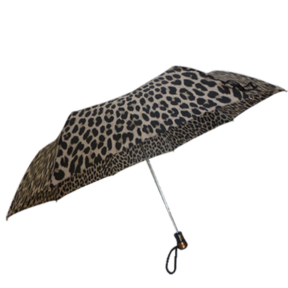 Vista 6012P Animal Print Umbrella in Snow Leopard — front view # color_Snow Leopard
