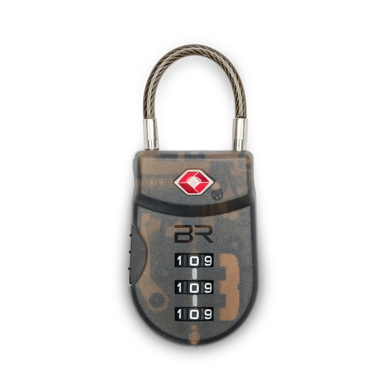 Briggs & Riley Accessories TSA Cable Luggage Lock (Plastic) - Smoke