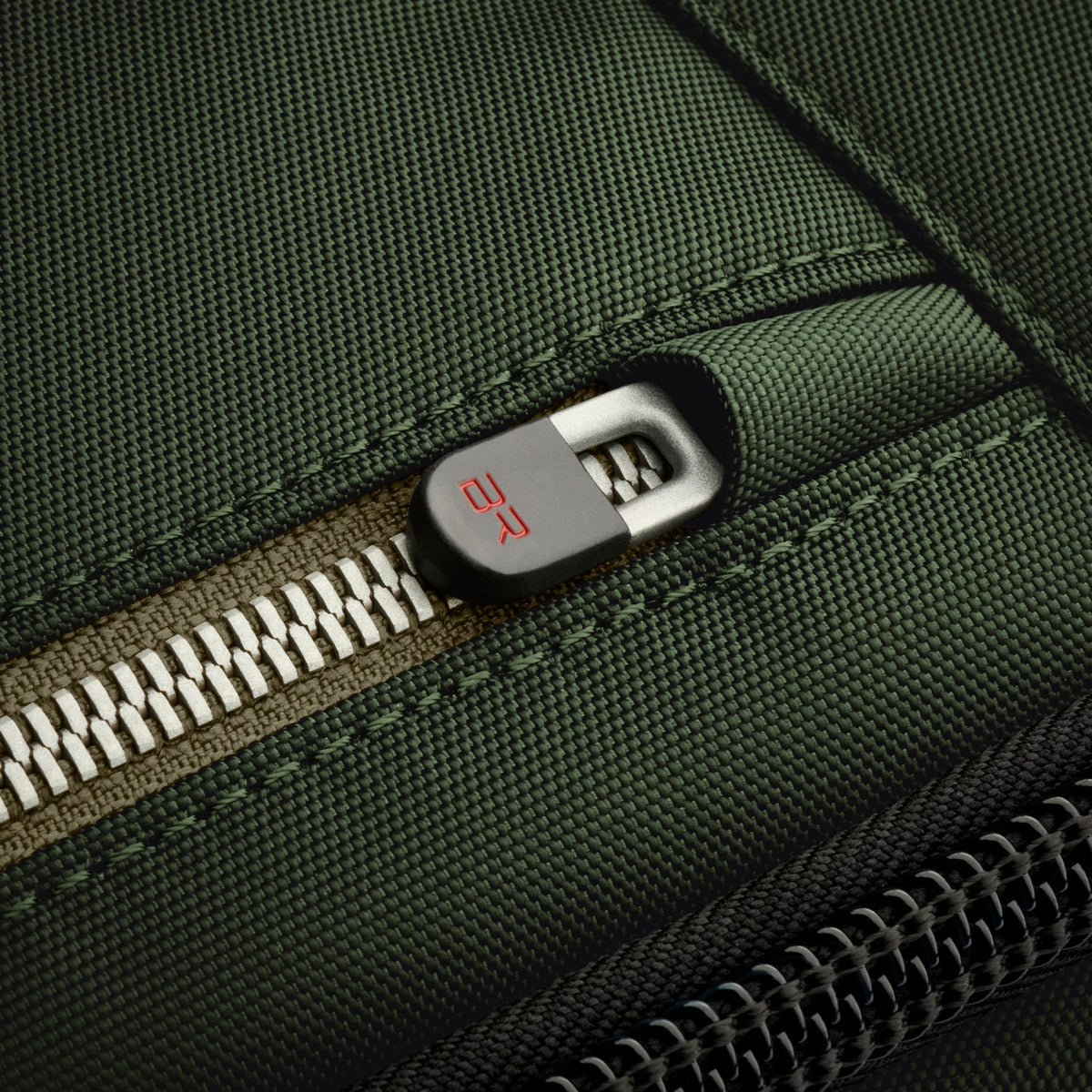 Briggs & Riley HTA Slim Expandable Backpack in Forest — detail view 3