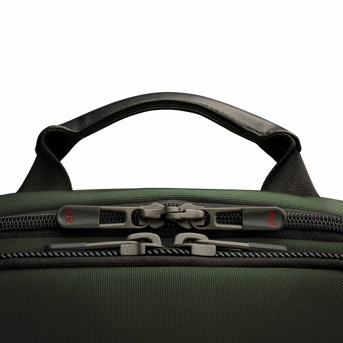 Briggs & Riley HTA Slim Expandable Backpack in Forest — detail view 2