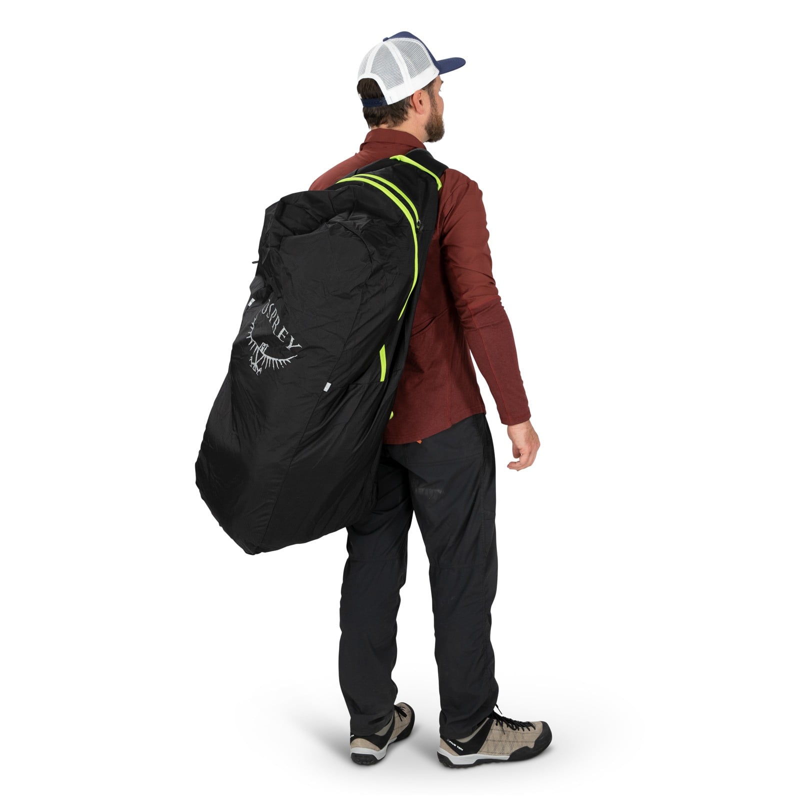 Osprey Airporter Small Backpack Travel Cover in Black — lifestyle 5