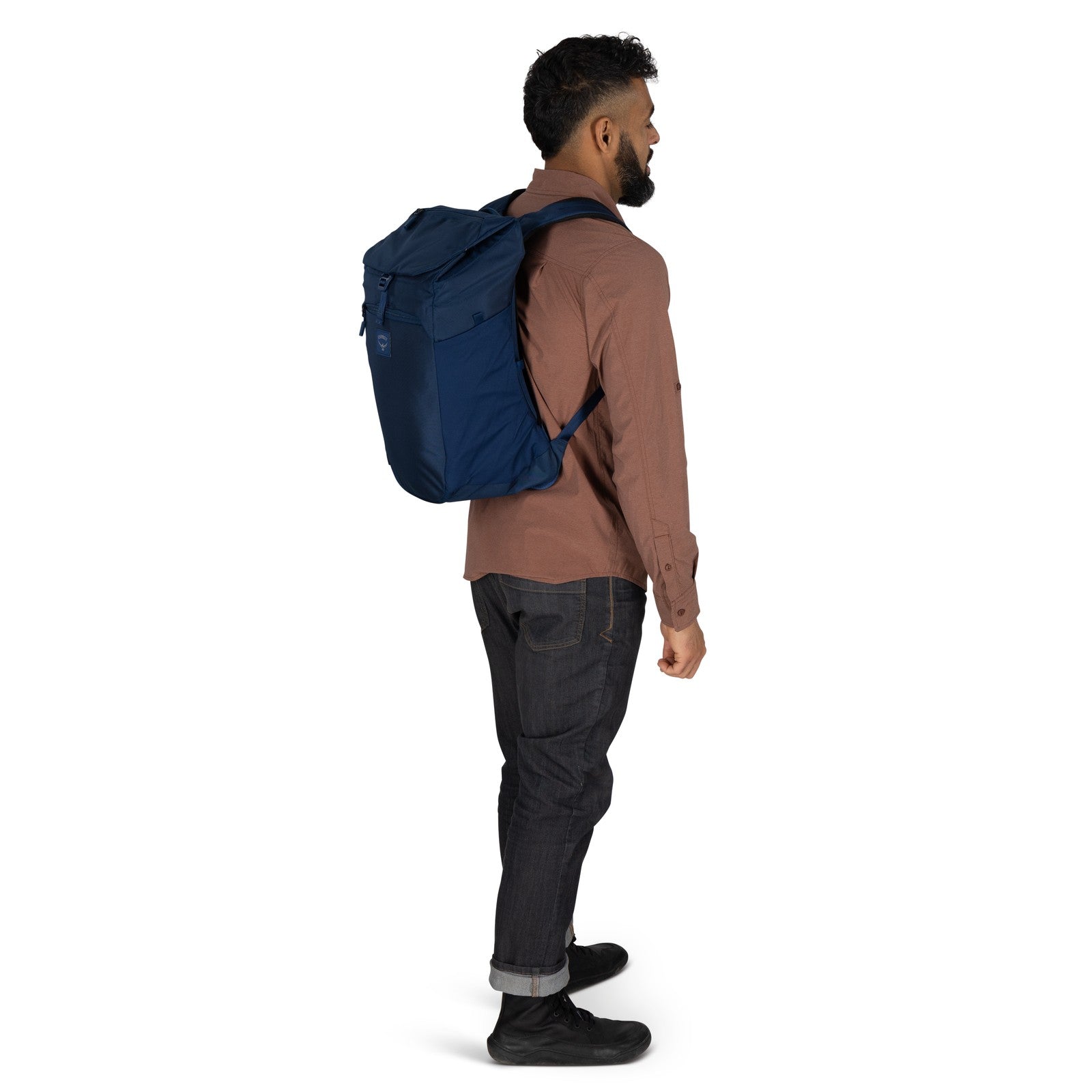 Osprey Aoede SyncPack Backpack 20L in Antique Blue — lifestyle 2