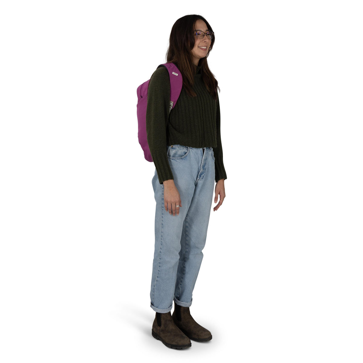 Osprey Arcane Large Daypack 21L in Shiso Purple Heather — lifestyle