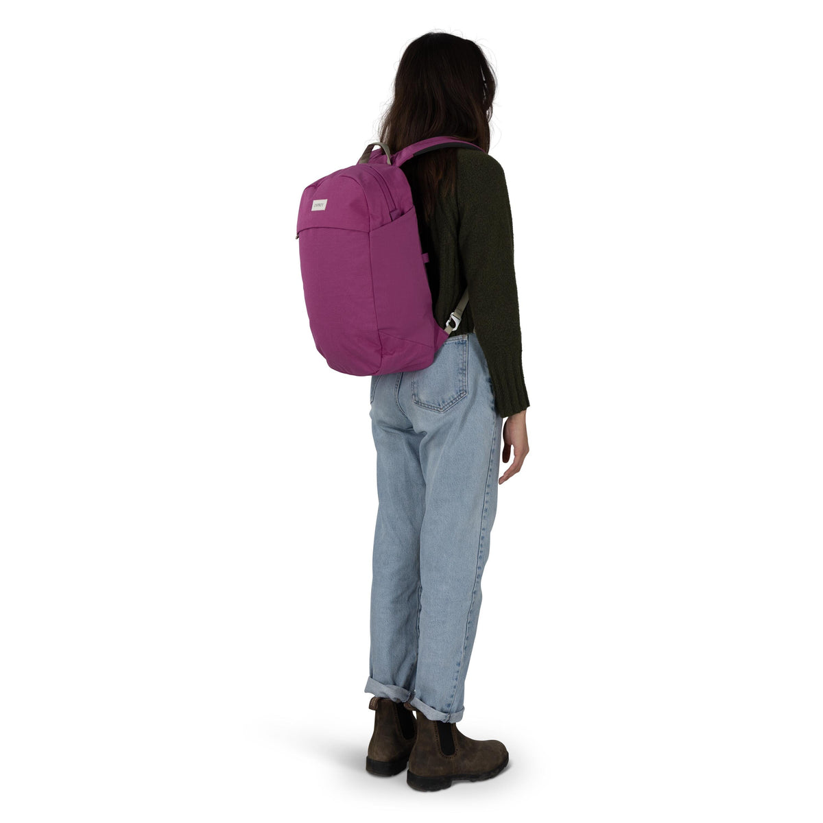 Osprey Arcane Large Daypack 21L in Shiso Purple Heather — lifestyle 2