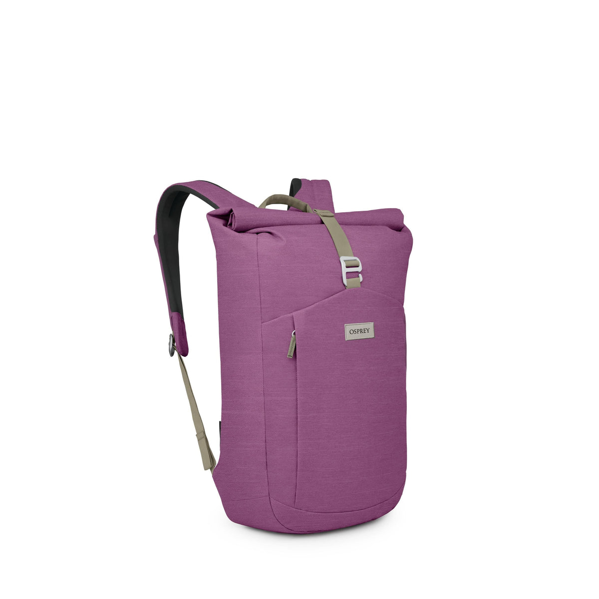 Osprey Arcane Roll Top Backpack 24L in Shiso Purple Heather — front view # color_Shiso Purple Heather