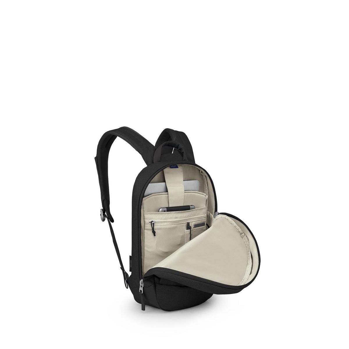 Osprey Arcane Small Daypack 12L in Black — angle view 3