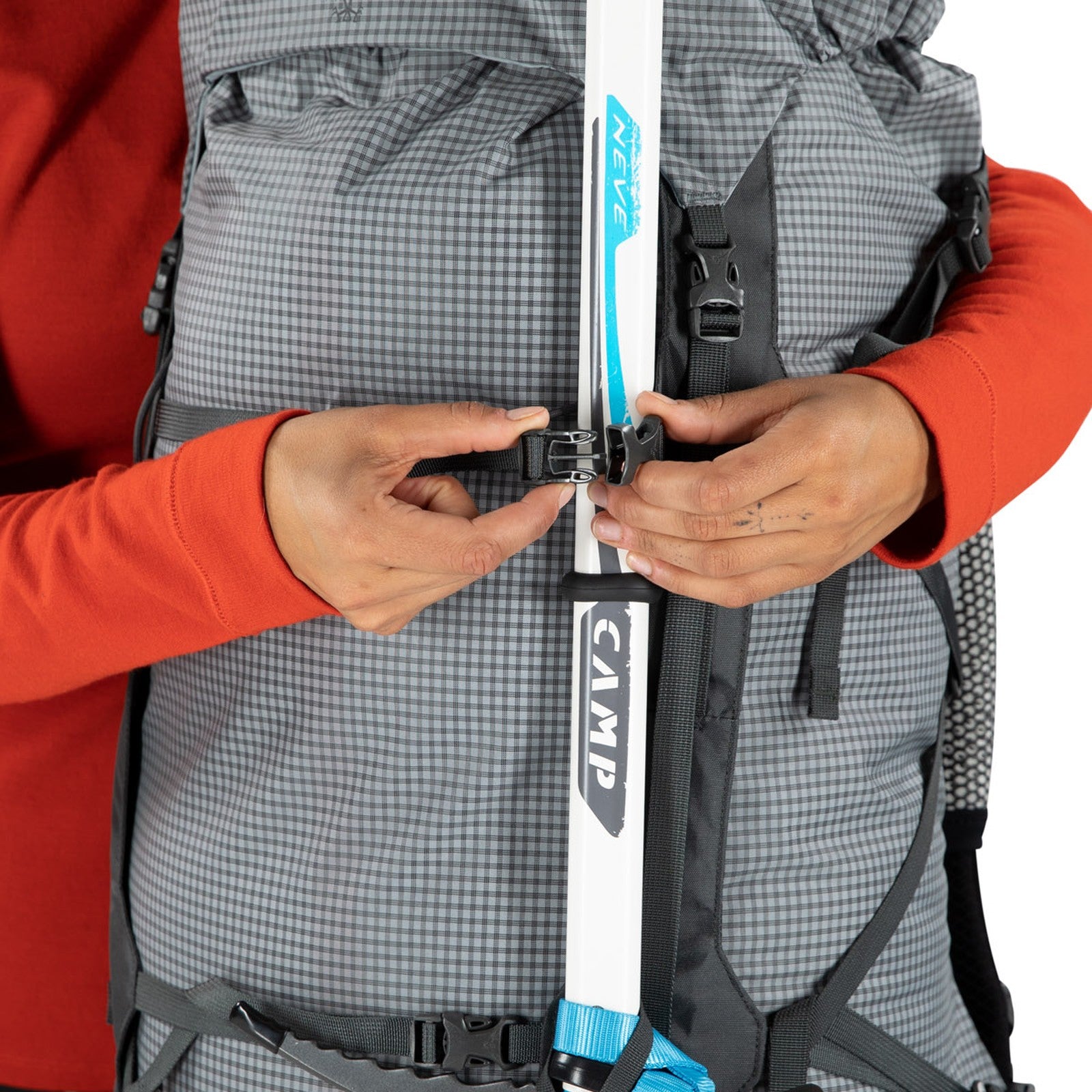 Osprey Ariel Pro 75 Backpacking Pack 75L in Silver Lining — detail view 2