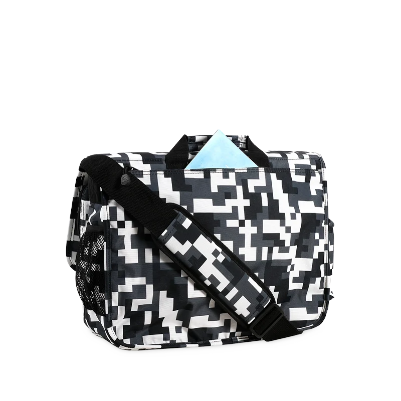 J World Thomas Laptop Messenger Bag in Camo — back view # color_Camo