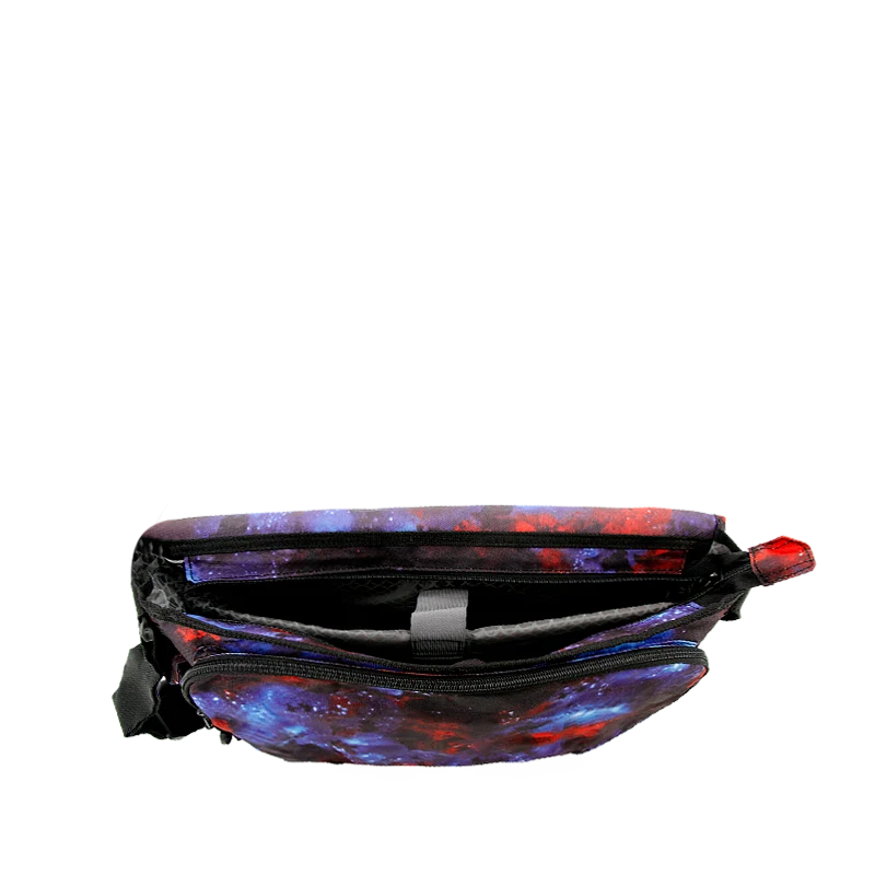 J World Thomas Laptop Messenger Bag in Galaxy — interior view # color_Galaxy